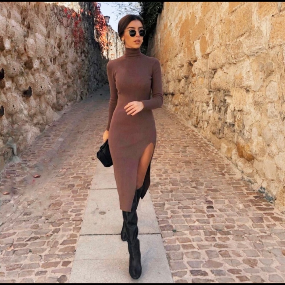 Rib Knit Midi Dress NWT